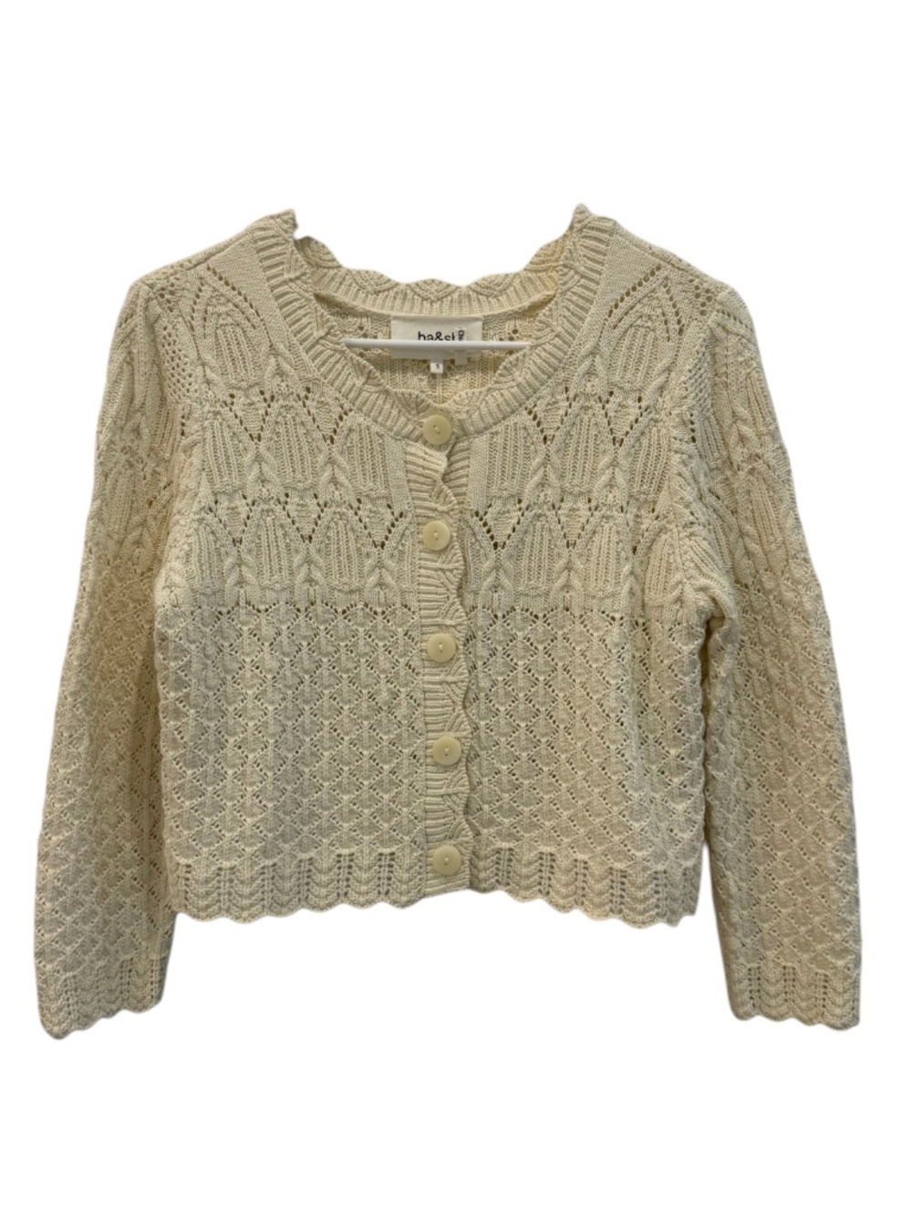 ba&sh Jump Cardigan in Ecru Size S - Picture 2 of 8